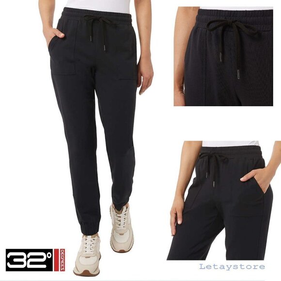 NWT 32 Degrees PLUS Soft Stretch Cotton Twill Active Pants Joggers - Picture 1 of 10